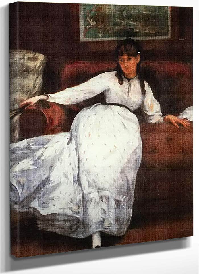 Repose Portrait Of Berthe Morisot By Edouard Manet Fine Art Print