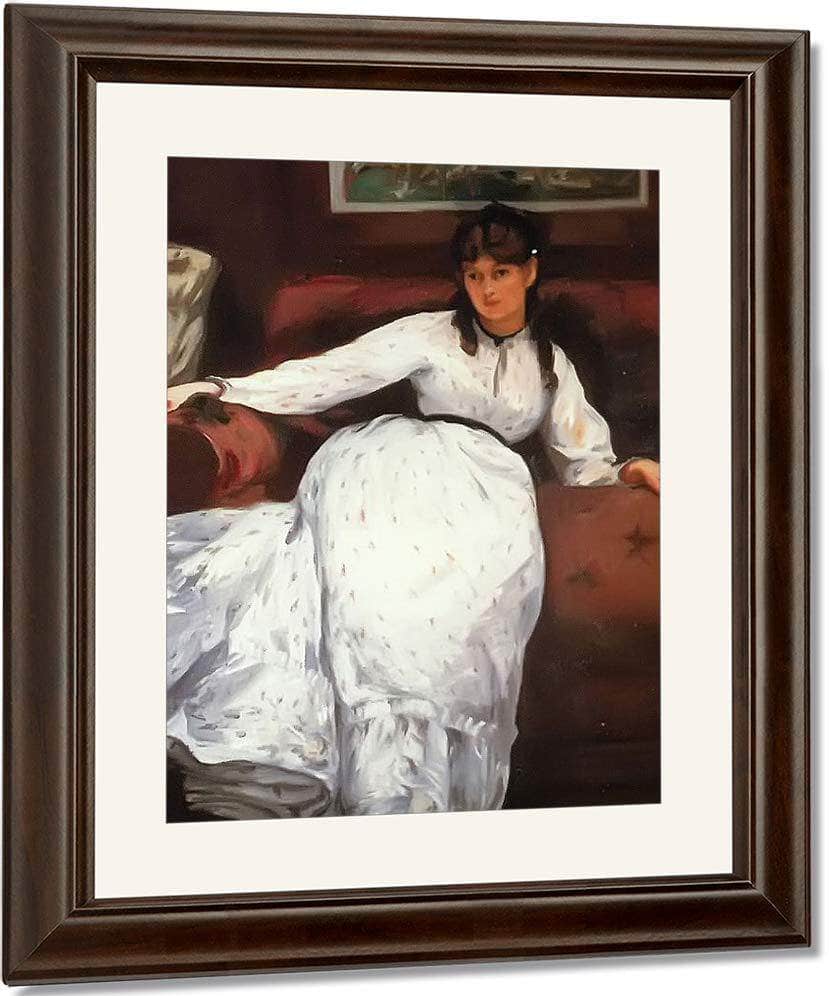 Repose Portrait Of Berthe Morisot By Edouard Manet Fine Art Print