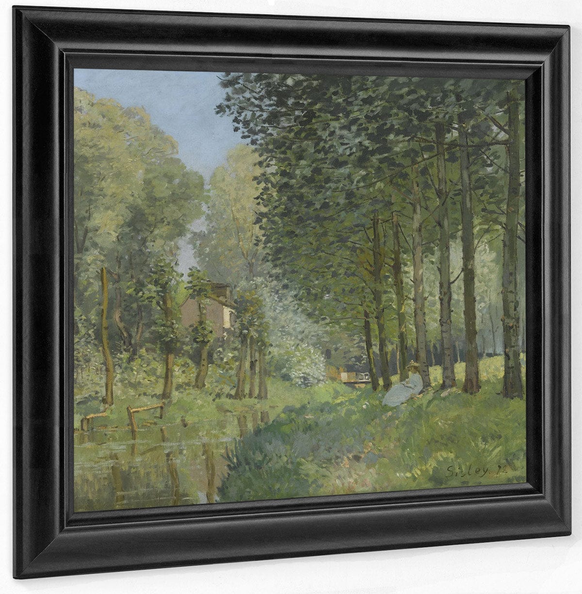 Rest Along The Stream Edge Of The Wood 1878 By Alfred Sisley Fine Art Print
