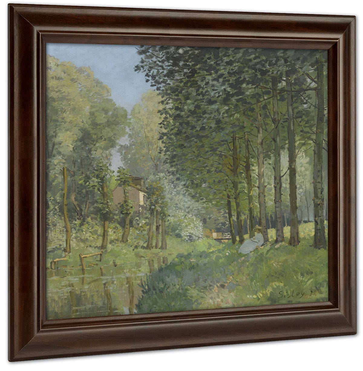 Rest Along The Stream Edge Of The Wood 1878 By Alfred Sisley Fine Art Print