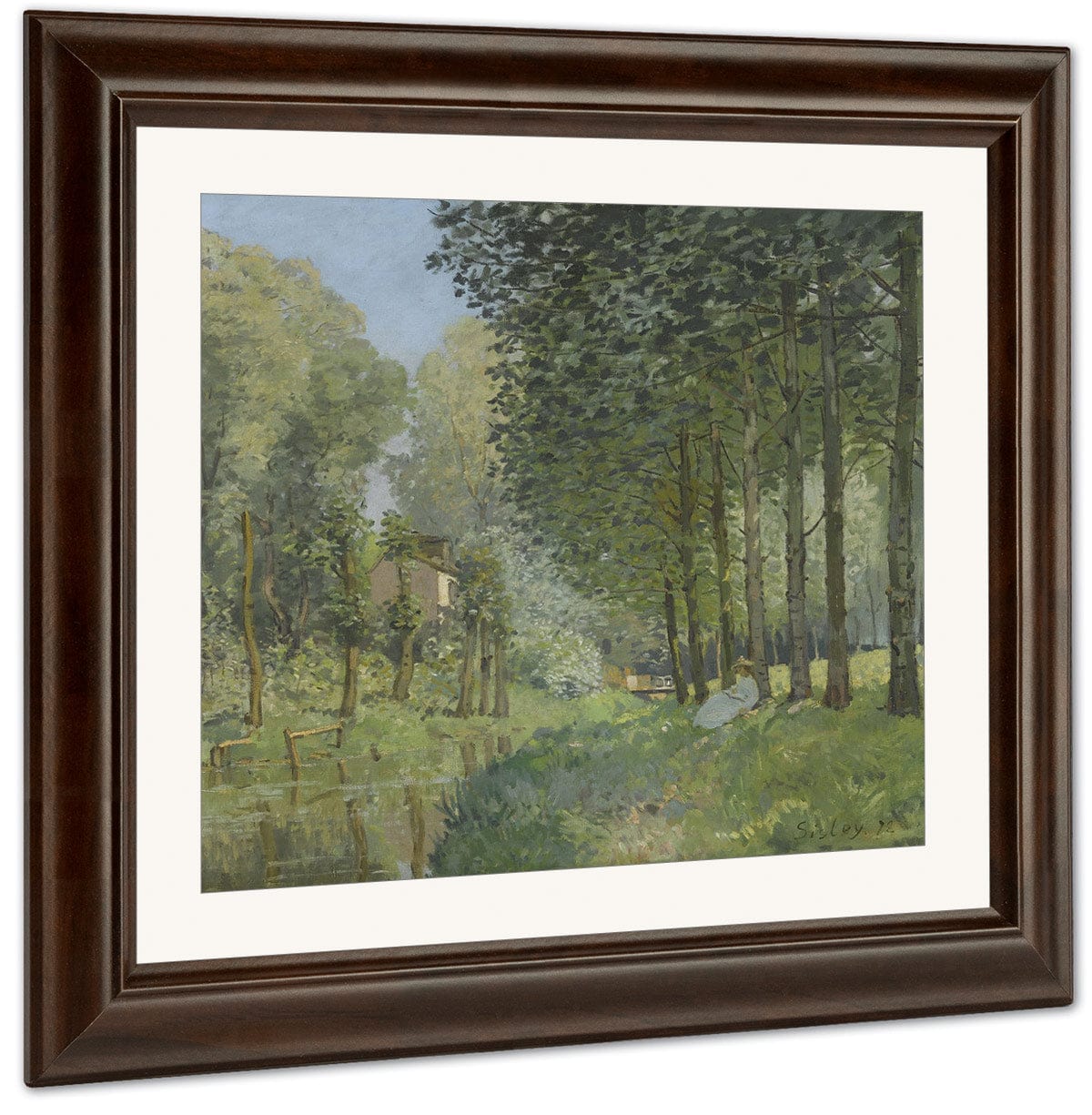 Rest Along The Stream Edge Of The Wood 1878 By Alfred Sisley Fine Art Print