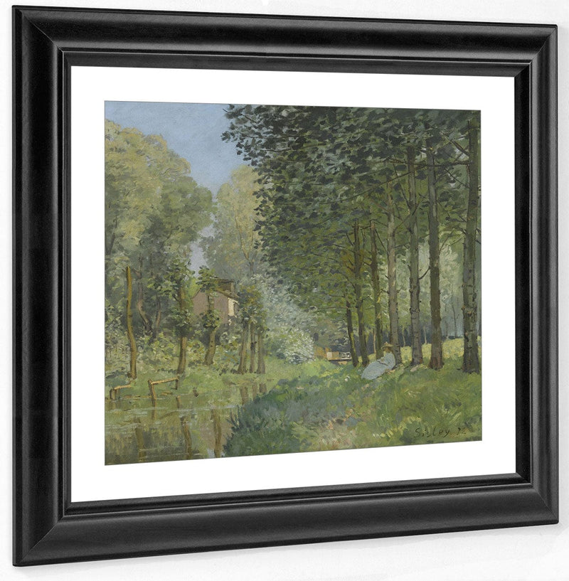 Rest Along The Stream Edge Of The Wood 1878 By Alfred Sisley Fine Art Print
