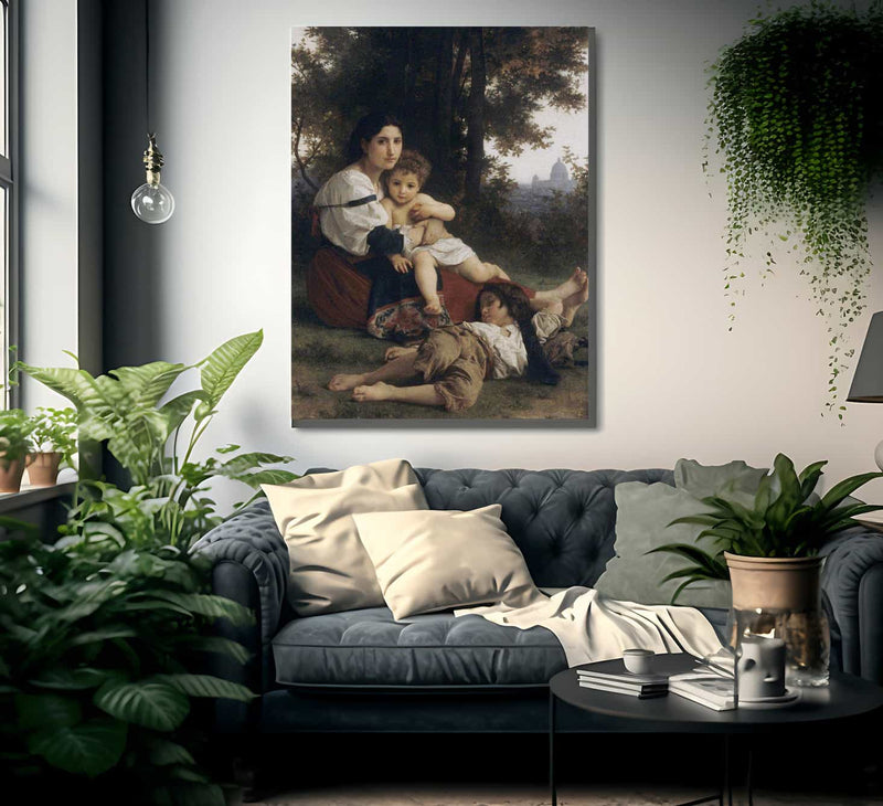 Rest By Bouguereau Adolphe William Fine Art Print