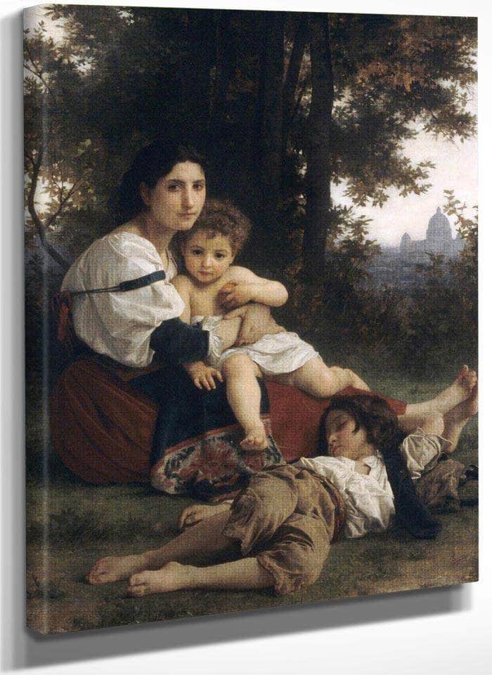 Rest By Bouguereau Adolphe William Fine Art Print