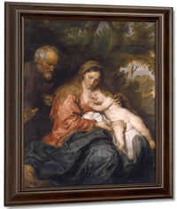 Rest On The Flight Into Egypt By Anthony Van Dyck Fine Art Print