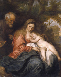 Rest On The Flight Into Egypt By Anthony Van Dyck Fine Art Print