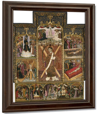 Retaule De Sant Vicenc By Bernat Martorell Fine Art Print