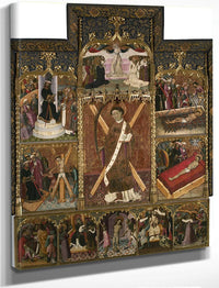 Retaule De Sant Vicenc By Bernat Martorell Fine Art Print