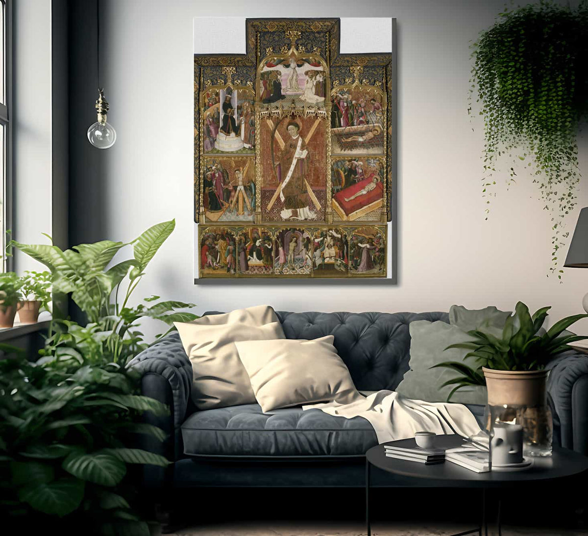 Retaule De Sant Vicenc By Bernat Martorell Fine Art Print