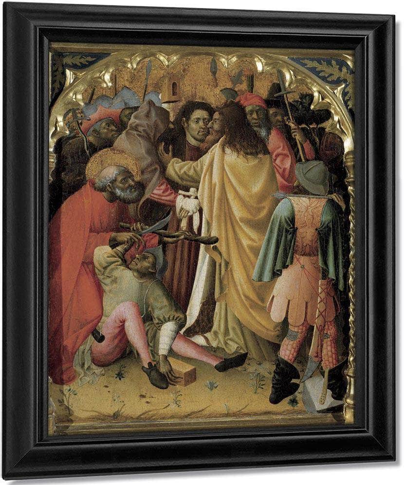 Retaule De Sant Vicenc. Detall By Bernat Martorell Fine Art Print