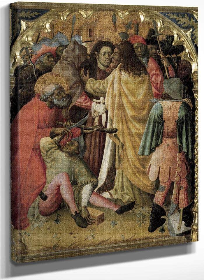 Retaule De Sant Vicenc. Detall By Bernat Martorell Fine Art Print