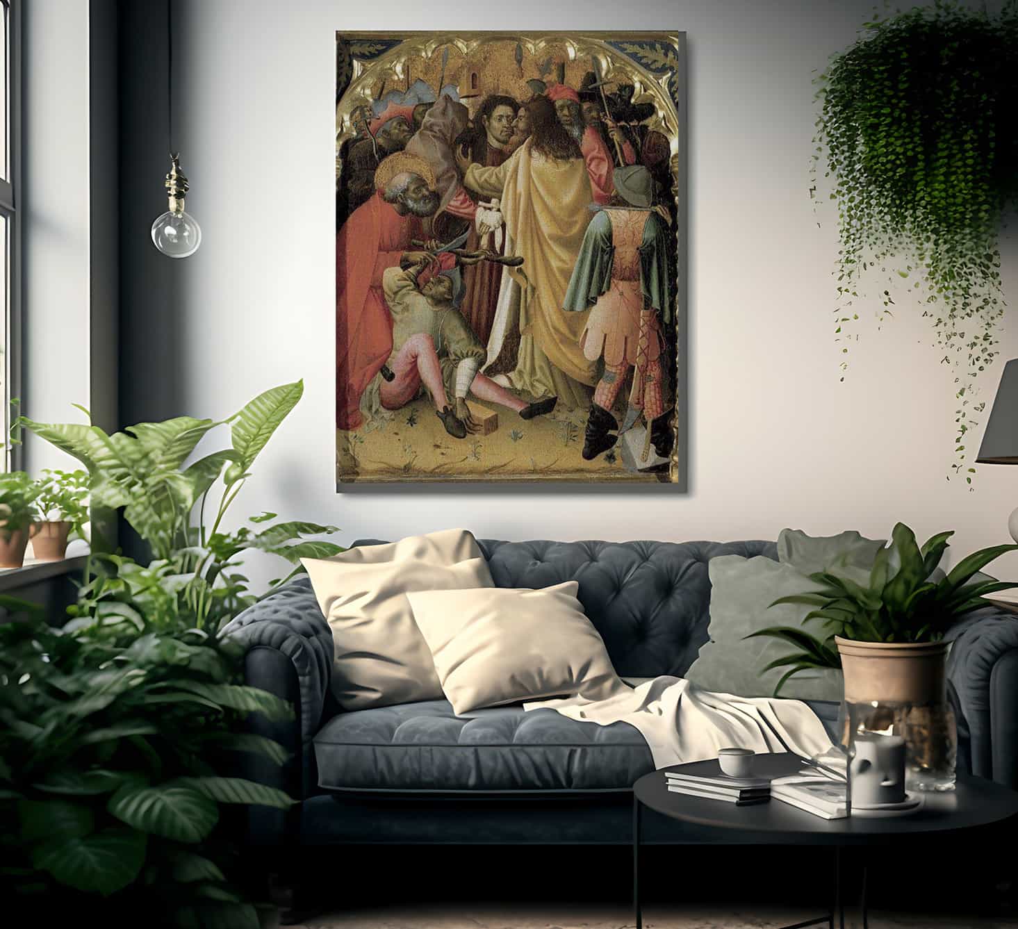 Retaule De Sant Vicenc. Detall By Bernat Martorell Fine Art Print