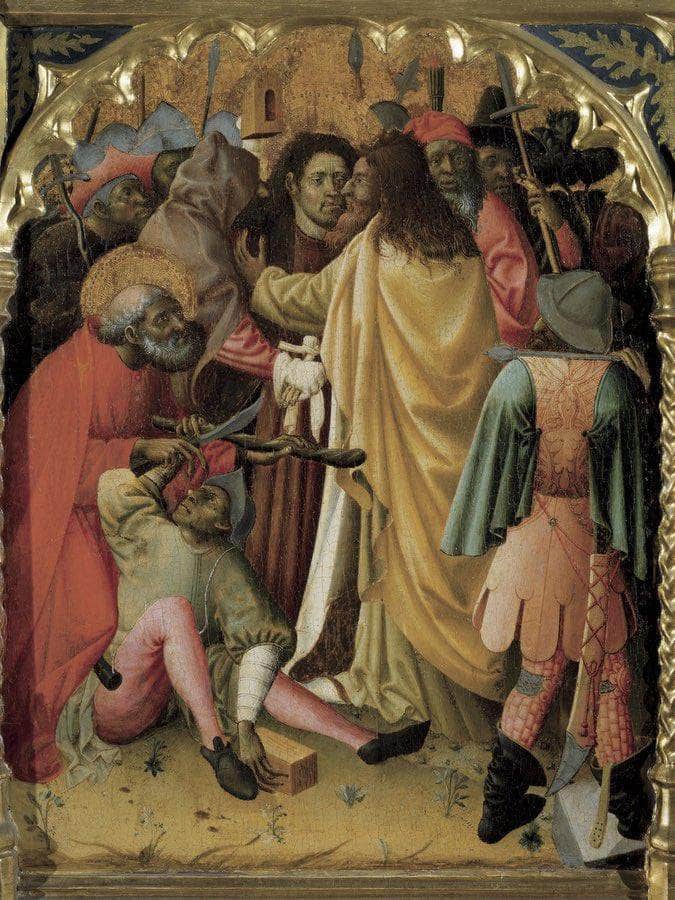 Retaule De Sant Vicenc. Detall By Bernat Martorell Fine Art Print