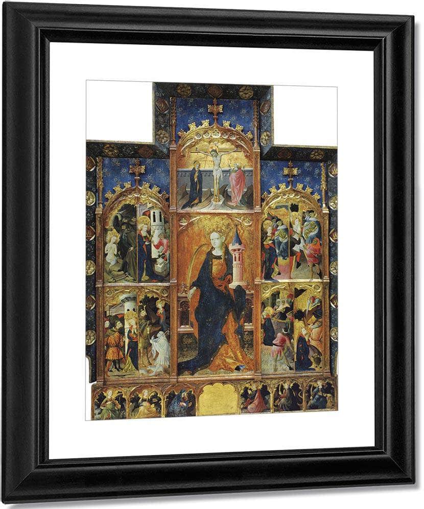 Retaule De Santa Barbara By Goncal Peris Fine Art Print