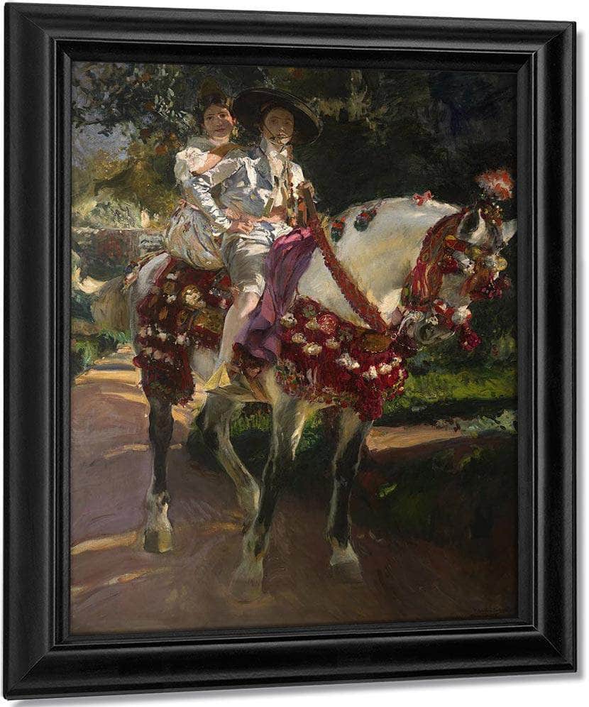 Retrats D'elena I Maria Amb Vestits Valencians Antics By Joaquin Sorolla Y Bastida Fine Art Print