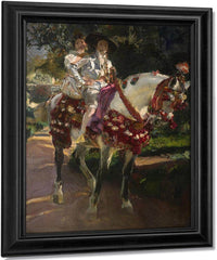 Retrats D'elena I Maria Amb Vestits Valencians Antics By Joaquin Sorolla Y Bastida Fine Art Print