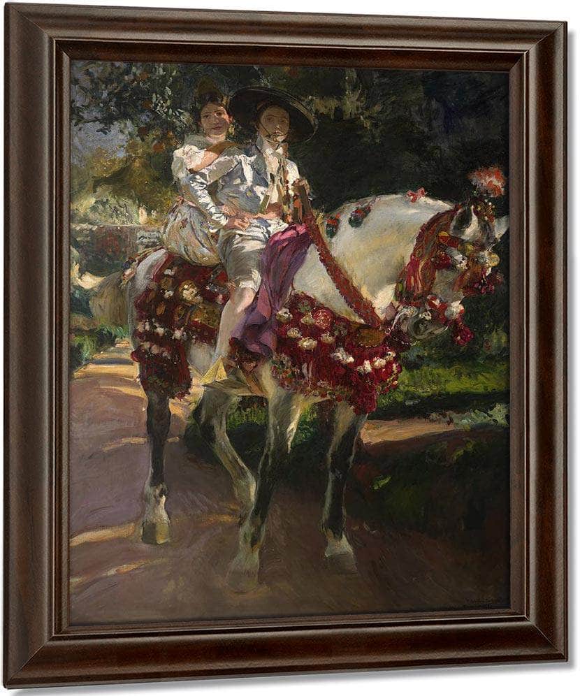 Retrats D'elena I Maria Amb Vestits Valencians Antics By Joaquin Sorolla Y Bastida Fine Art Print