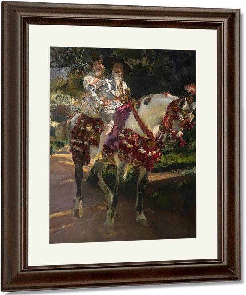 Retrats D'elena I Maria Amb Vestits Valencians Antics By Joaquin Sorolla Y Bastida Fine Art Print