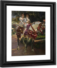 Retrats D'elena I Maria Amb Vestits Valencians Antics By Joaquin Sorolla Y Bastida Fine Art Print