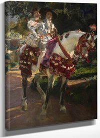 Retrats D'elena I Maria Amb Vestits Valencians Antics By Joaquin Sorolla Y Bastida Fine Art Print