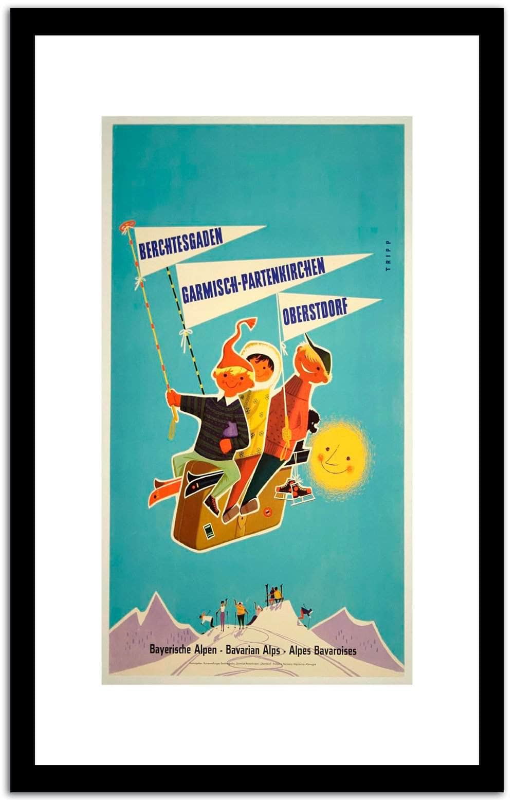 Retro Apres Ski Posters  Vintage Poster Fine Art Print