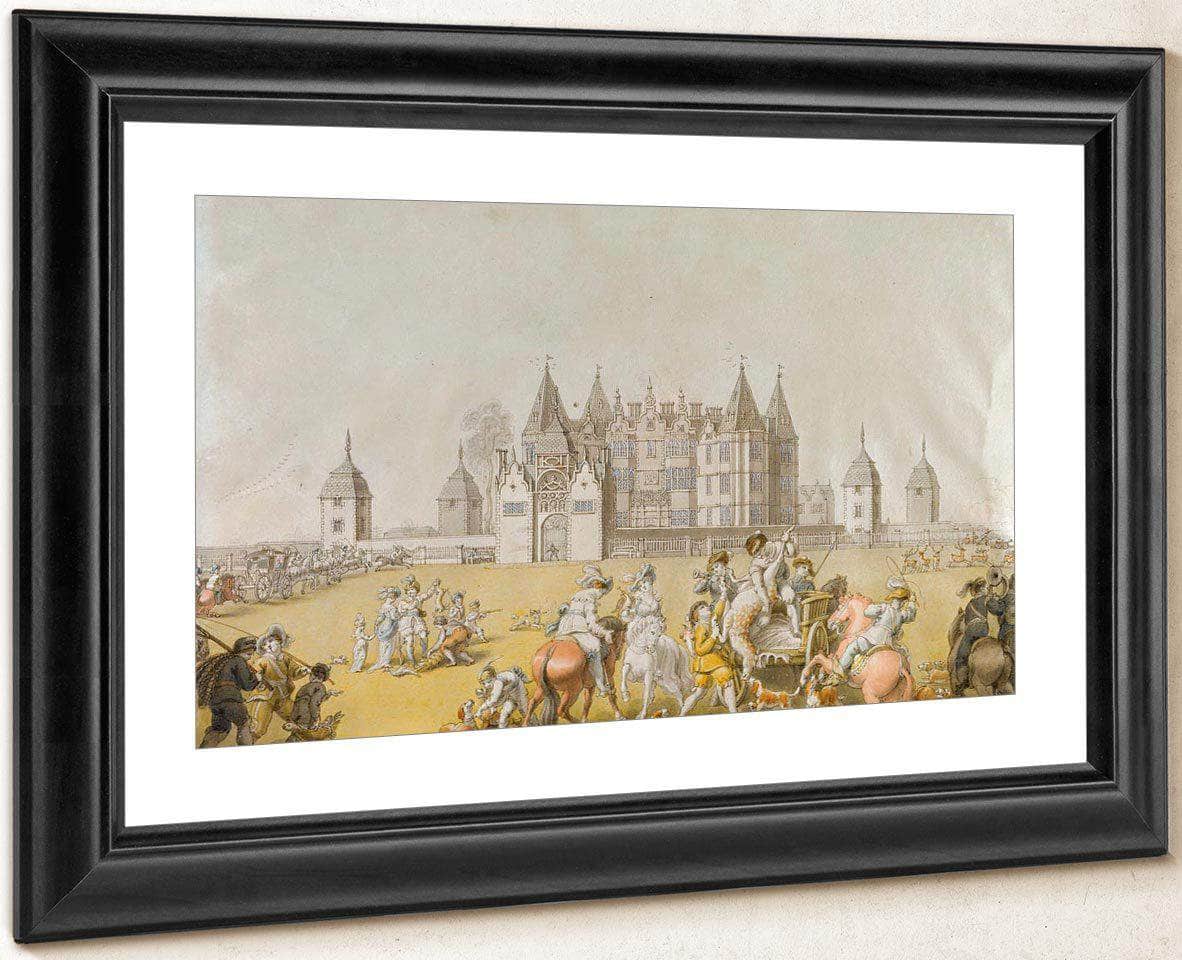 Return From The Chase Westwood House Worcestershire The Seat Of Sir John Packington By Edward Francis Burney Fine Art Print