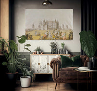 Return From The Chase Westwood House Worcestershire The Seat Of Sir John Packington By Edward Francis Burney Fine Art Print