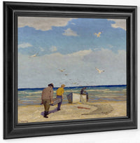 Return Of The Fisherman By Frank V. Dudley Fine Art Print