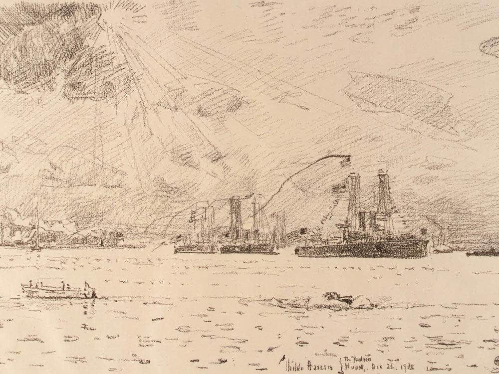 Return Of The Fleet By Childe Hassam Fine Art Print