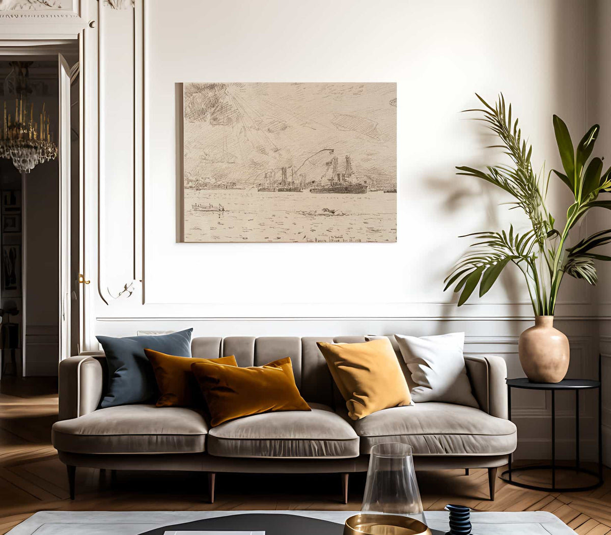 Return Of The Fleet By Childe Hassam Fine Art Print