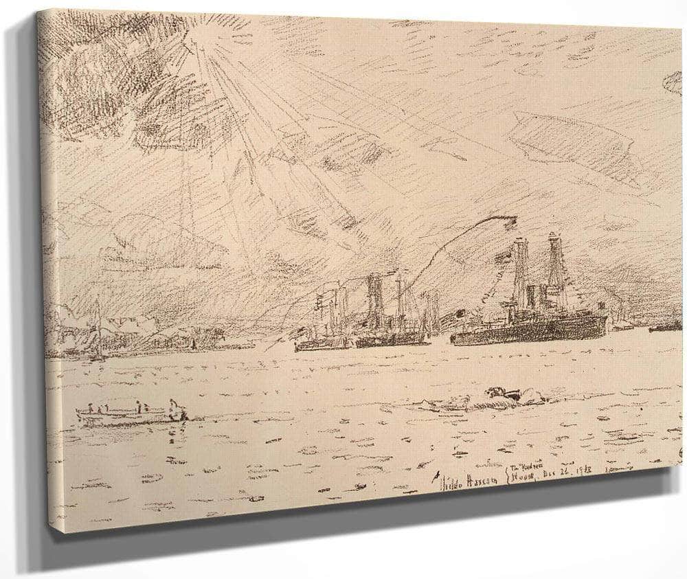 Return Of The Fleet By Childe Hassam Fine Art Print