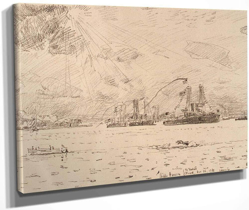 Return Of The Fleet By Childe Hassam Fine Art Print