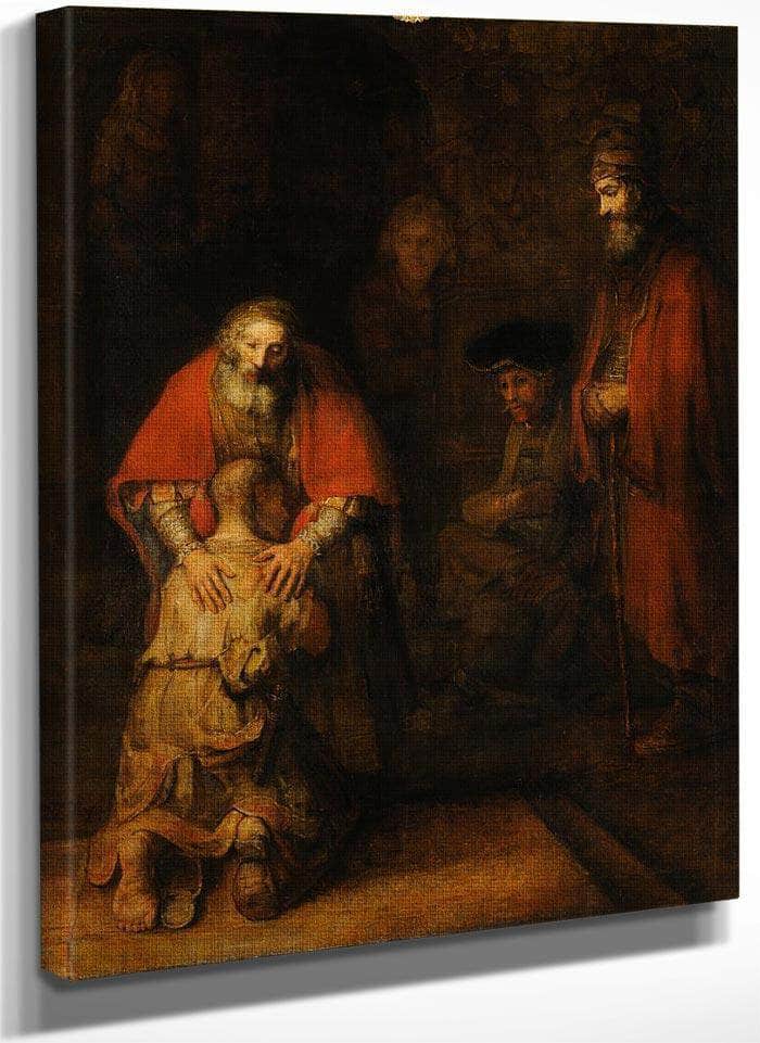 Return Of The Prodigal Son By Rembrandt Fine Art Print