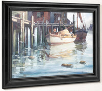 Returning Fishermen, Gloucester By John Knowles Hare Fine Art Print