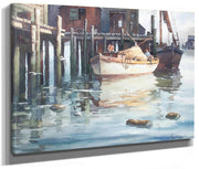 Returning Fishermen, Gloucester By John Knowles Hare Fine Art Print