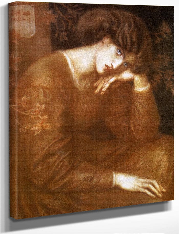 Reverie 1868 Chalk Romanticism Pre Raphaelite 84X71Cm Ashmoleam Museum Oxford By Dante Gabriel Rossetti Fine Art Print