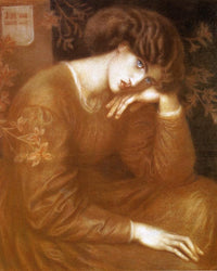 Reverie 1868 Chalk Romanticism Pre Raphaelite 84X71Cm Ashmoleam Museum Oxford By Dante Gabriel Rossetti Fine Art Print