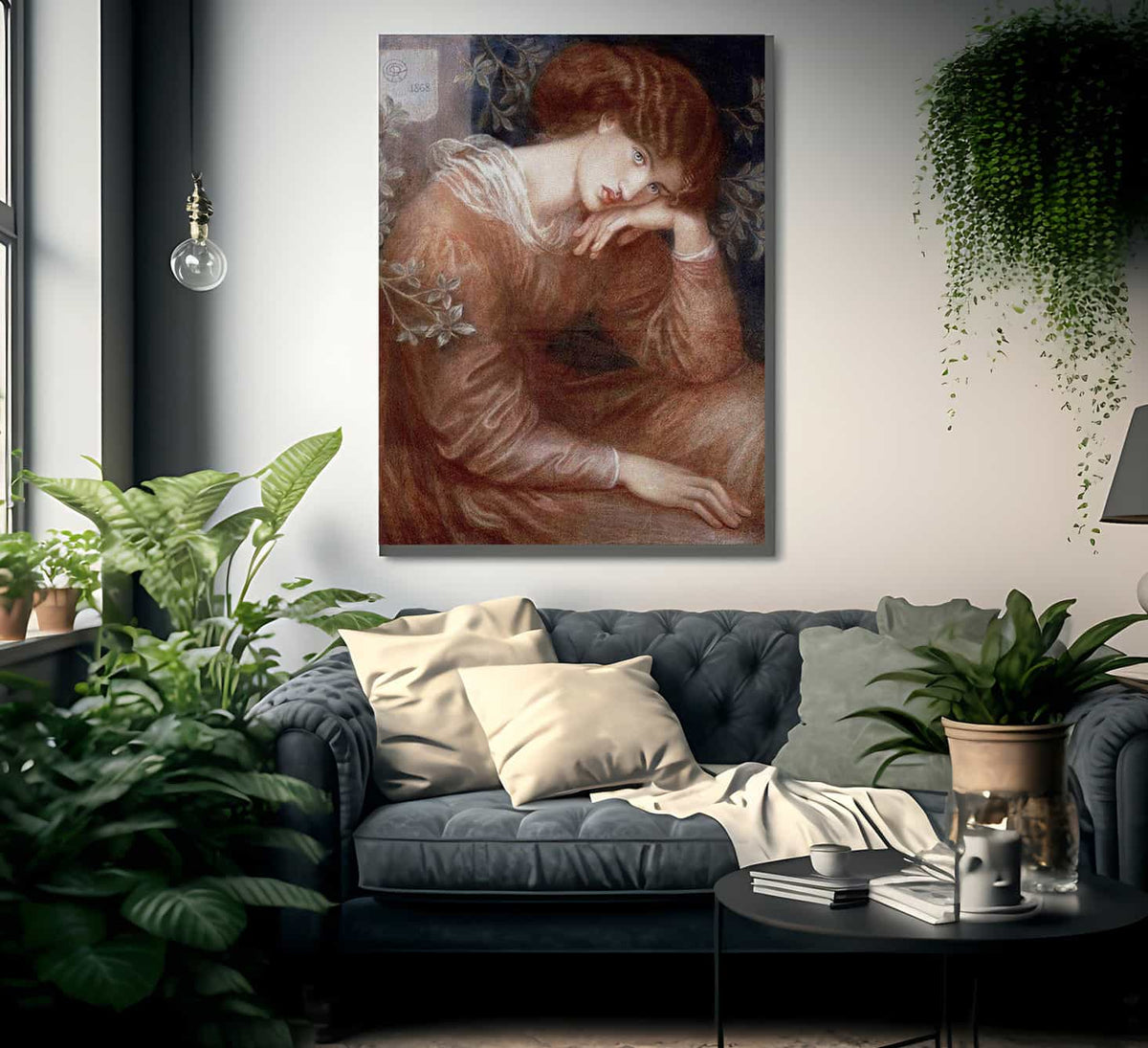 Reverie By Dante Gabriel Rossetti Fine Art Print
