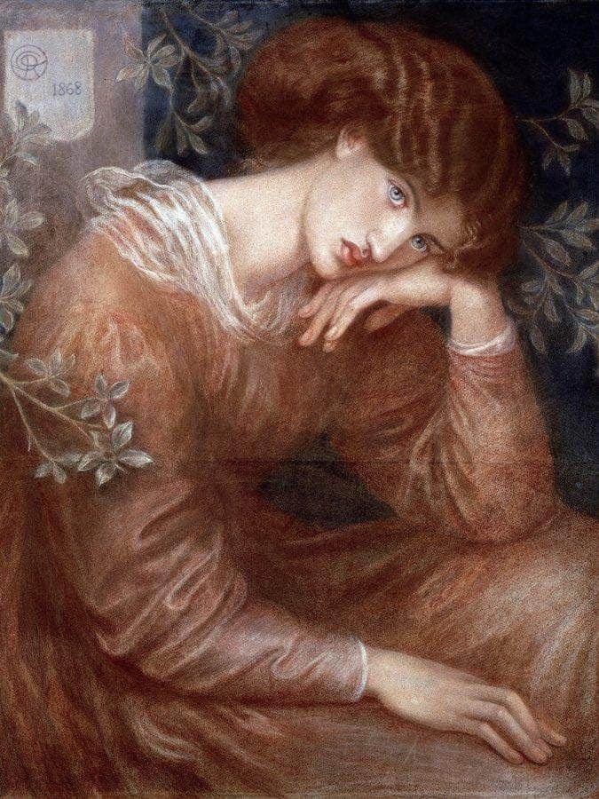 Reverie By Dante Gabriel Rossetti Fine Art Print