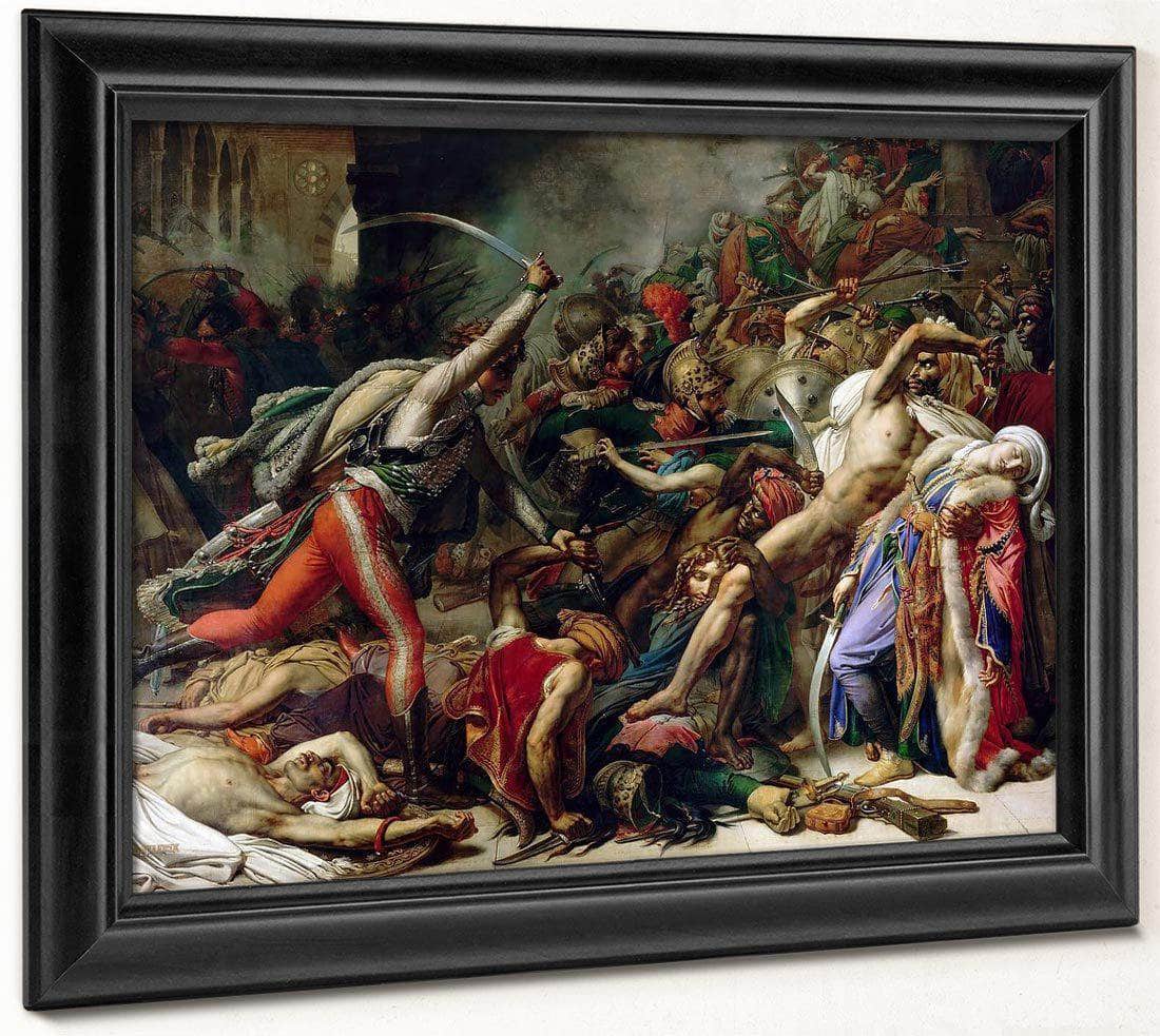 Revolt In Cairo On 21 October 1798 1810 By Anne Louis Girodet Fine Art Print