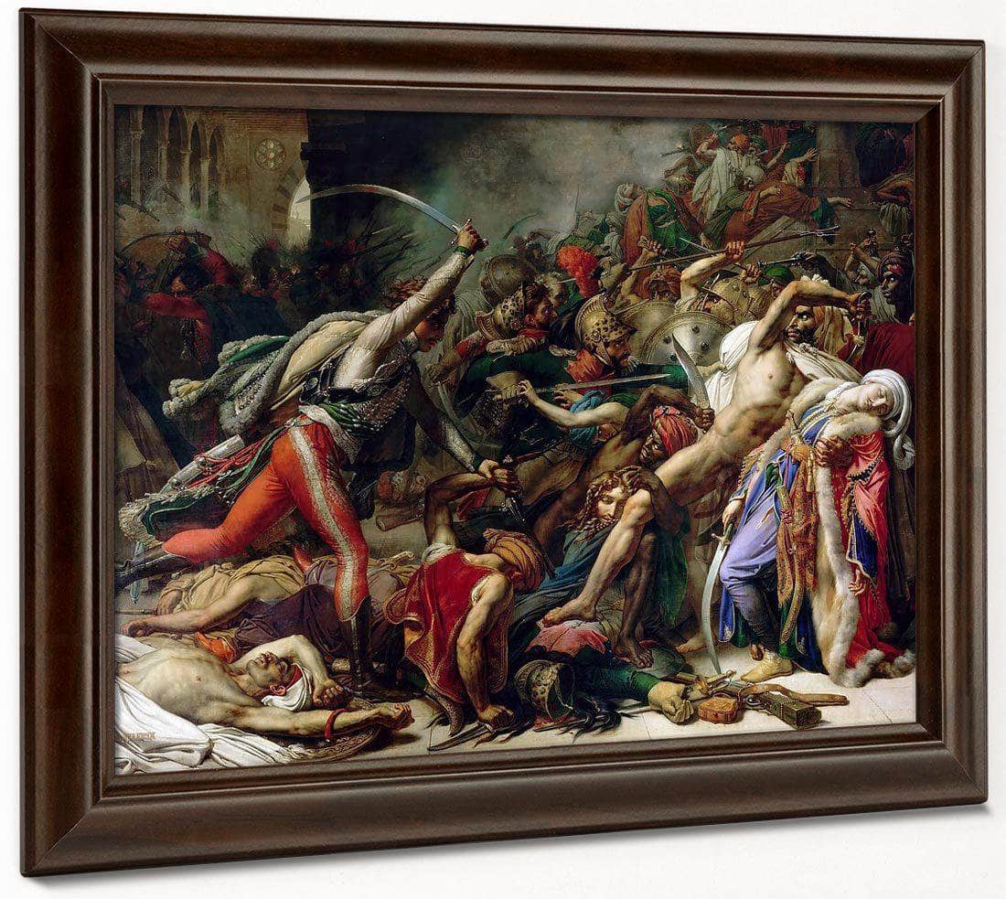 Revolt In Cairo On 21 October 1798 1810 By Anne Louis Girodet Fine Art Print