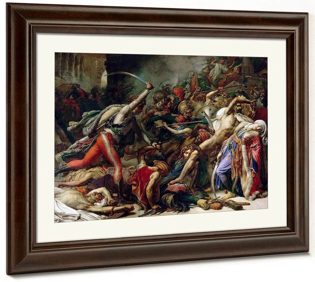 Revolt In Cairo On 21 October 1798 1810 By Anne Louis Girodet Fine Art Print