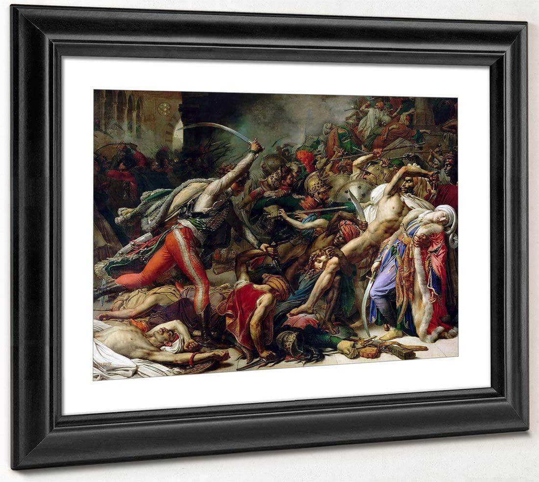 Revolt In Cairo On 21 October 1798 1810 By Anne Louis Girodet Fine Art Print