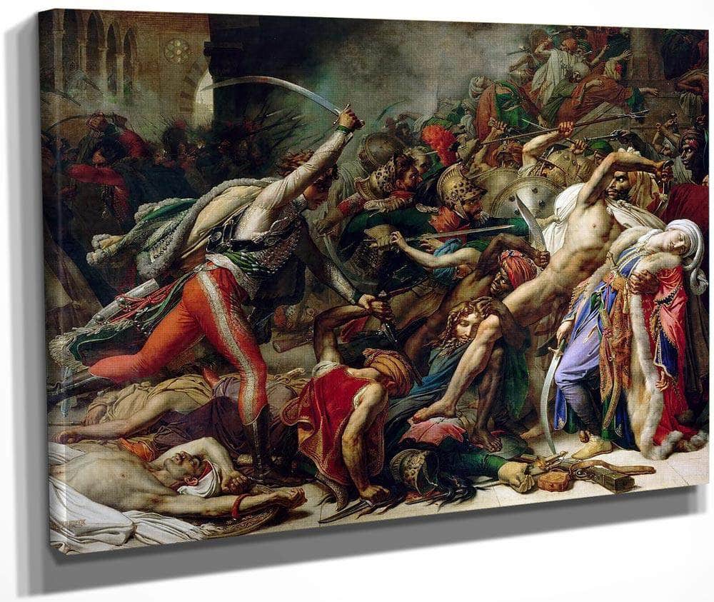 Revolt In Cairo On 21 October 1798 1810 By Anne Louis Girodet Fine Art Print