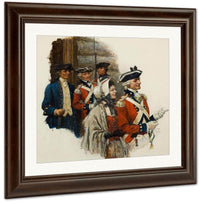 Revolutionary War Scene By Norman Mills Price Fine Art Print