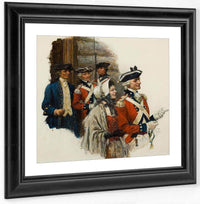 Revolutionary War Scene By Norman Mills Price Fine Art Print