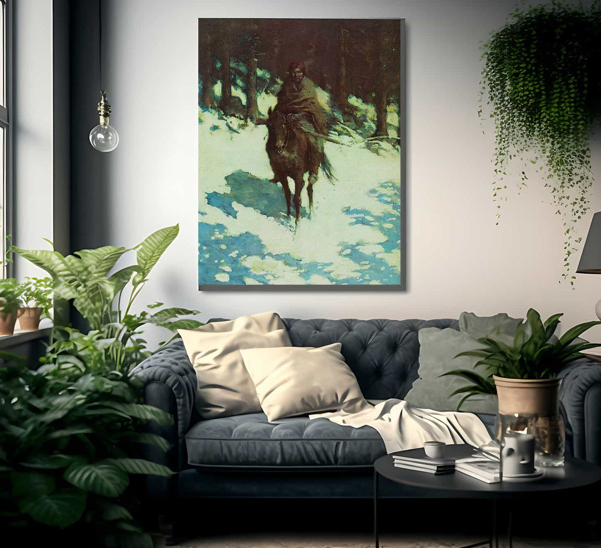 Rhe Sentinel By Frederic Remington Fine Art Print