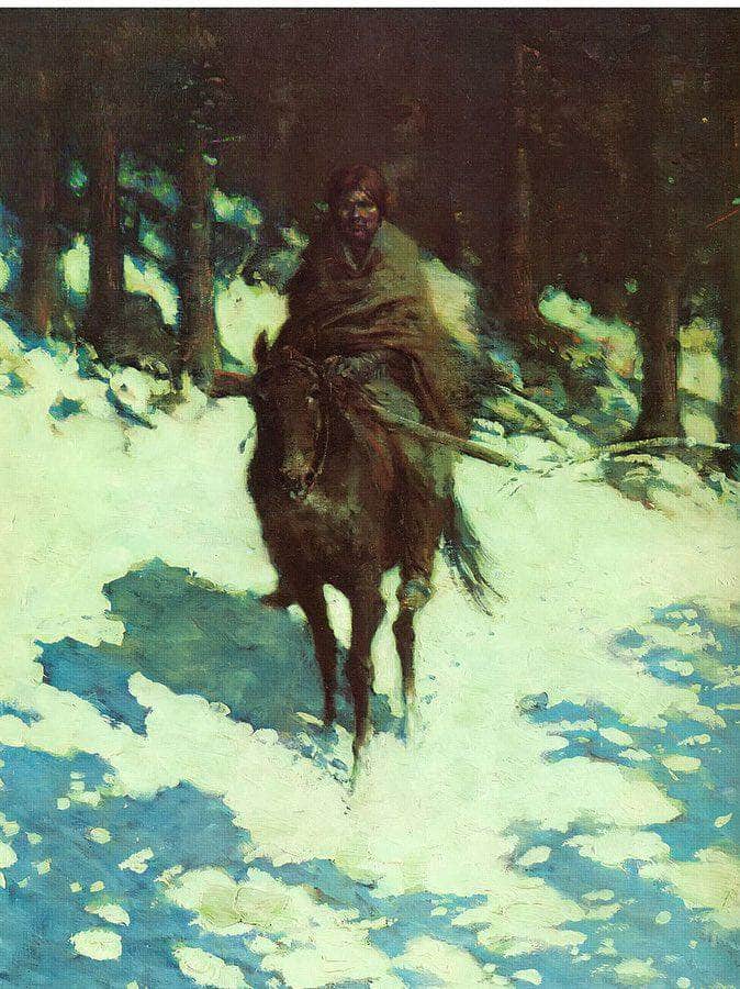 Rhe Sentinel By Frederic Remington Fine Art Print