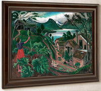 Rhubarb And Little Girl At Sandalstrand By Nicolai Astrup Fine Art Print