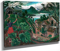 Rhubarb And Little Girl At Sandalstrand By Nicolai Astrup Fine Art Print